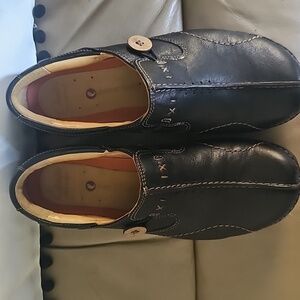 Womens CLARKS Black Shoes